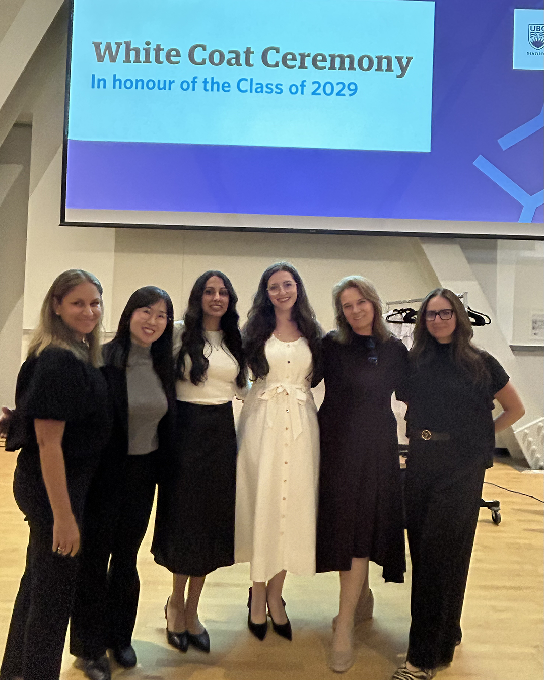 BCDHA Education Board Director Jennifer Kwon with UBC Dental Hygiene faculty